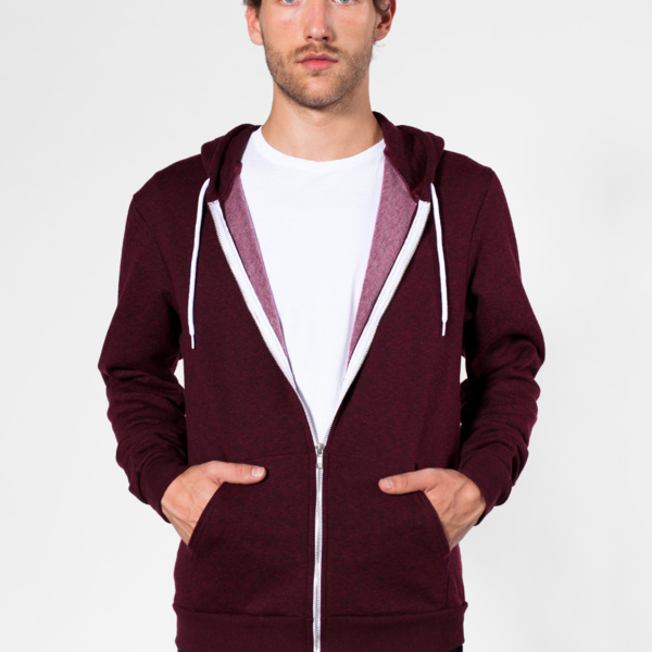 MT497 Salt and Pepper Zip Hoody Thumbnail