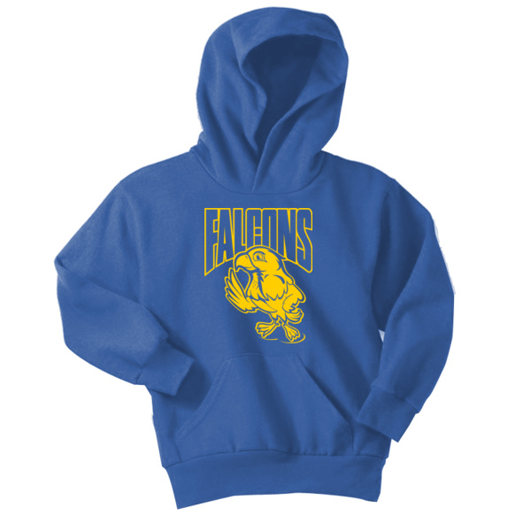 Fife Elementary - Youth Core Fleece Pullover Hooded Sweatshirt (Falcons) Thumbnail